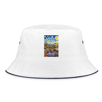 Mesa, Arizona - Bucket Hat - white/navy - Front