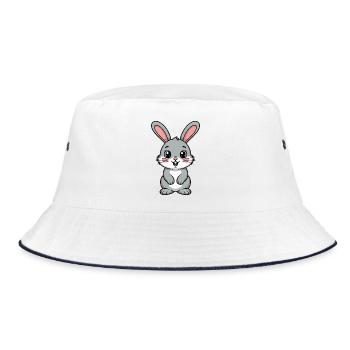 Hare - Bucket Hat - white/navy - Front
