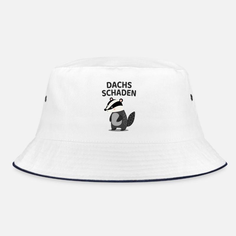 Dachs Schaden Lustiger Dachs Spruch Bucket Hat