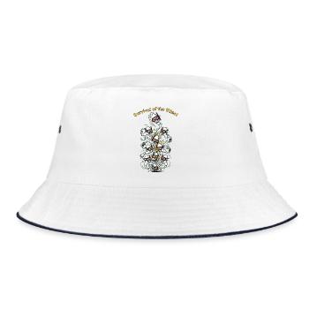 Survival of the Fittest sperm - Bucket Hat - white/navy - Front
