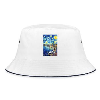 Luanda Evening Star Coastal Poetry - Bucket Hat - white/navy - Front