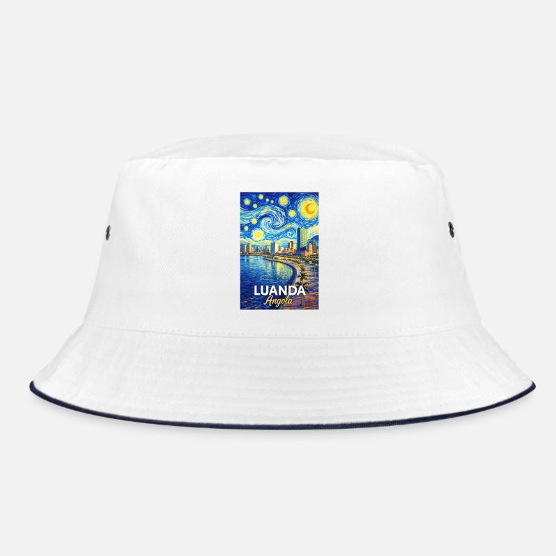 Luanda Evening Star Coastal Poetry Bucket Hat