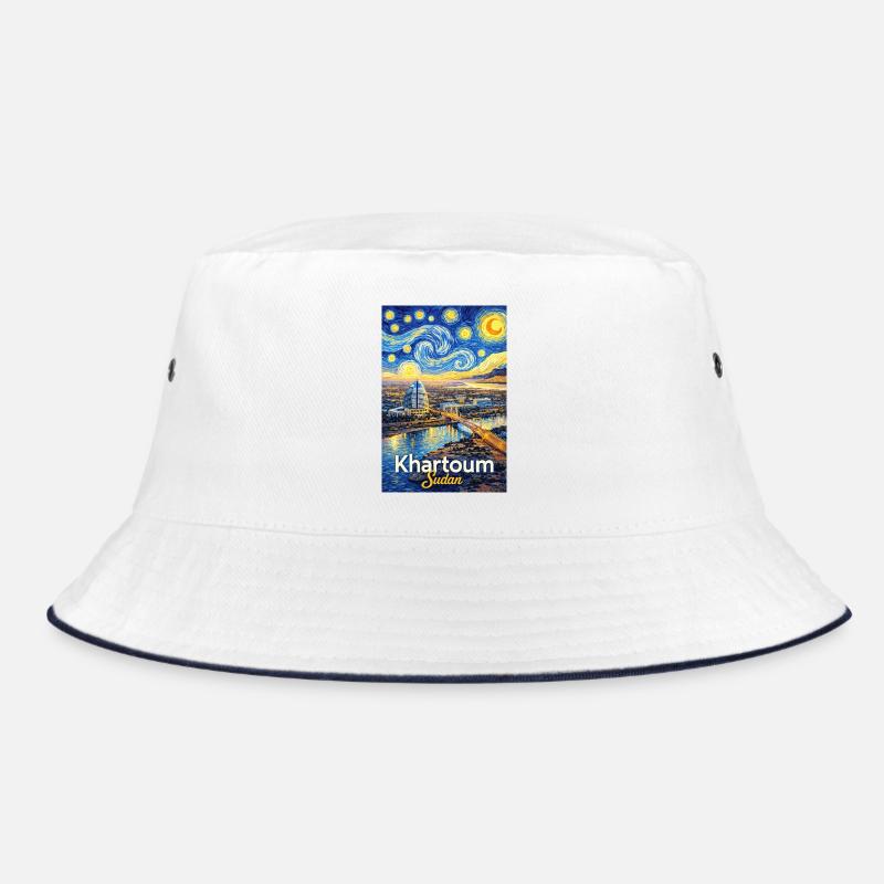 Khartoum Skyline Traumstil Bucket Hat
