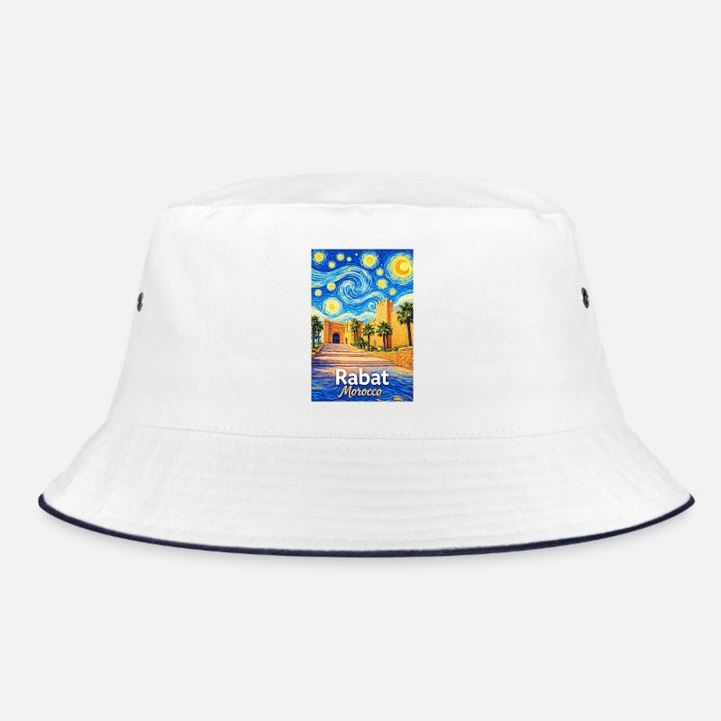 Rabat Morocco Starry Night Bucket Hat