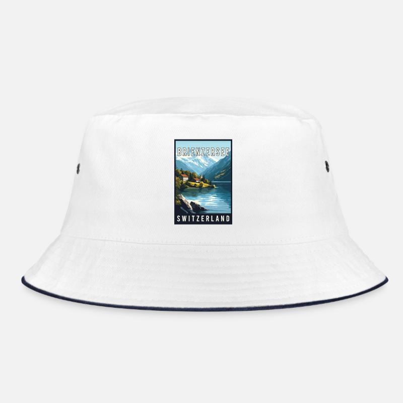 Entdecken Sie den Alpensee Brienzersee in der Schweiz Bucket Hat