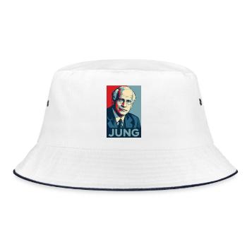 Jung Pop Art Portrait - Bob - blanc/marine - Devant