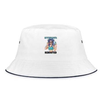 Modern Medusa Mythology Rebooted - Bucket Hat - white/navy - Front