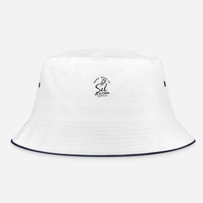 Embleme Circulaire Plume Stylisee - Bob - blanc/marine