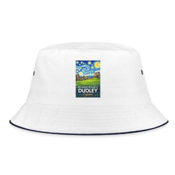 Dudley England Sternennacht - Bucket Hat - Weiß/Navy - Vorne