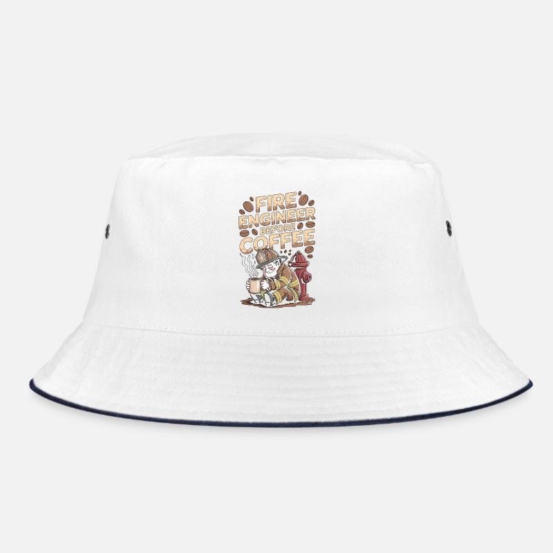 Fire Engineer Before Fire Service Coffee Lover Bucket Hat
