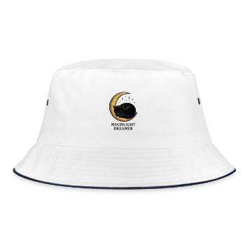 Moonlight Dreamer - Bucket Hat - white/navy - Front