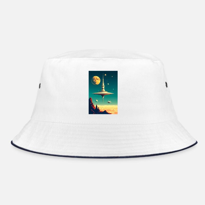 Cities Begin to Float Above the Clouds future Bucket Hat
