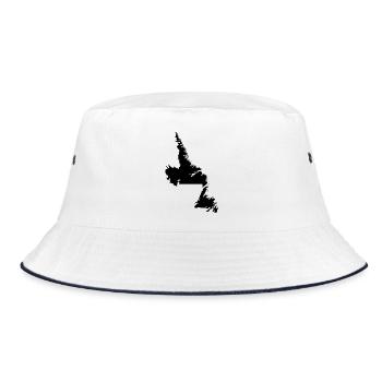 Terranova map - Bucket Hat - white/navy - Front