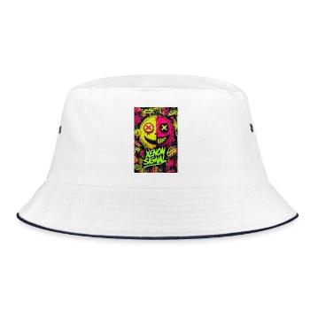 Xenon Signal Graffiti - Bucket Hat - white/navy - Front