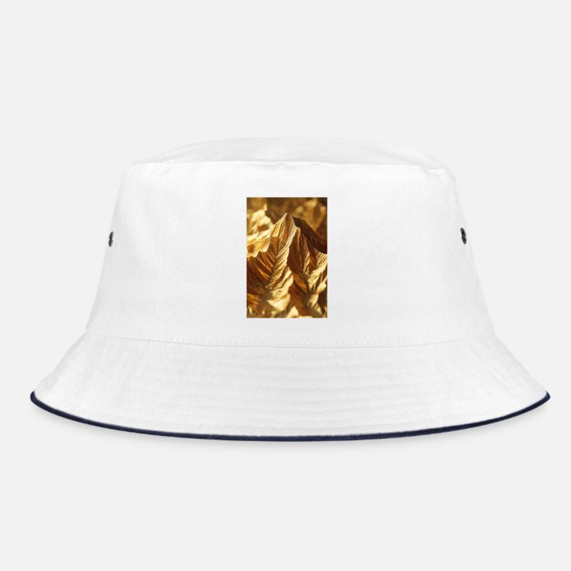 Golden Ridge Abstract Mountain Bucket Hat