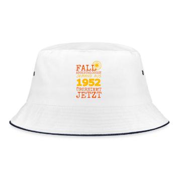 Fall 1952 - Bucket Hat - Weiß/Navy - Vorne