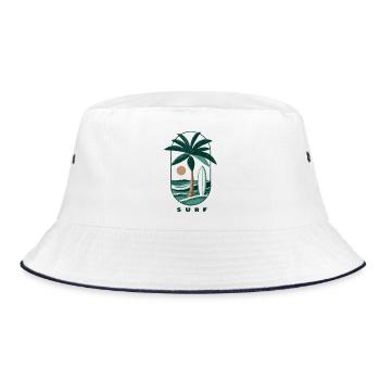 Palmier de surf et plage - Bob - blanc/marine - Devant