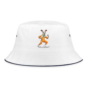 Salopette orange Kangaroo Battle Step - Bob - blanc/marine - Devant