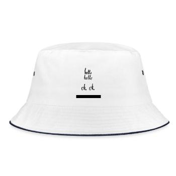 Hello Hello - Bucket Hat - white/navy - Front