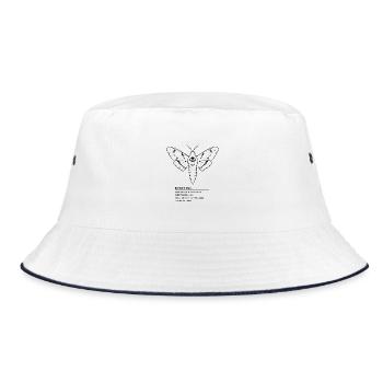 Backrooms Entity 11 black - Bucket Hat - white/navy - Front
