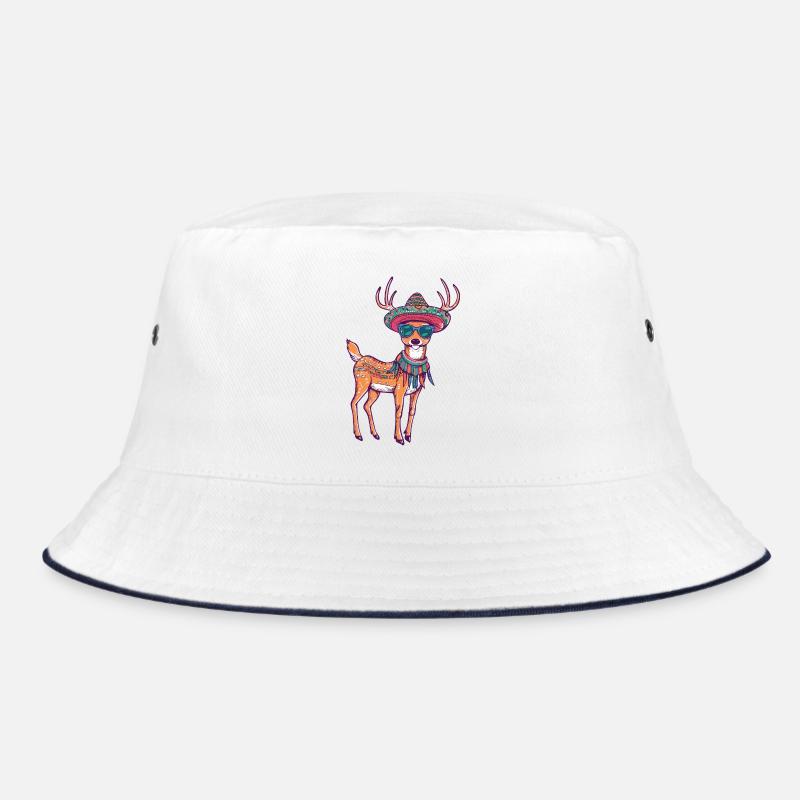 Deer Comic Funny Sombrero Bucket Hat