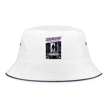 Lieblingsfilme Ich stehe auf Klassiker - Bucket Hat - Weiß/Navy - Vorne