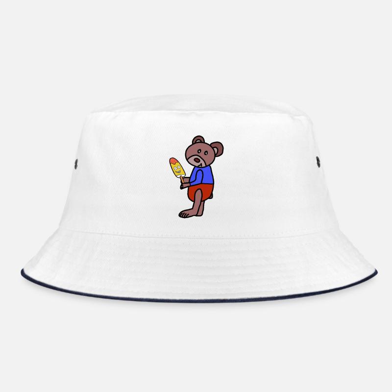 Bär Teddy  Eiskrem  Eis Kind Bucket Hat