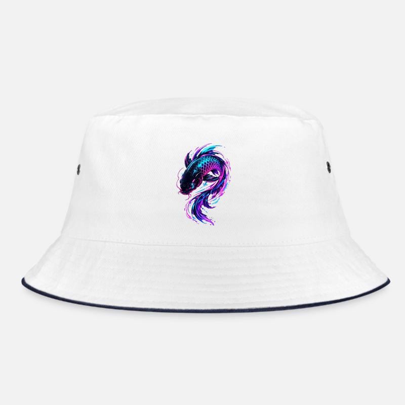 Neon Koi Flow Bucket Hat