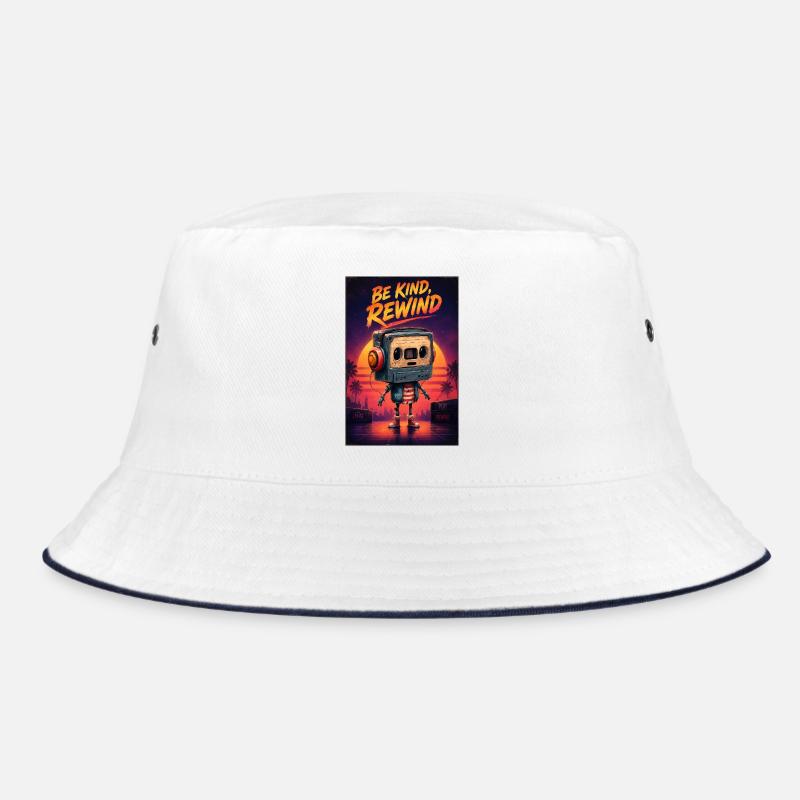 Be Kind, Rewind Robot Sunset Bucket Hat