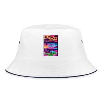 PRO PLAYER VILLA - Art de jeu Neon Synthwave - Bob - blanc/marine - Devant