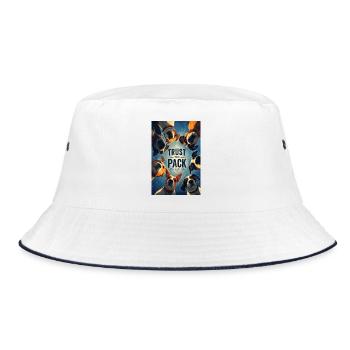 Trust the Pack - Bucket Hat - white/navy - Front