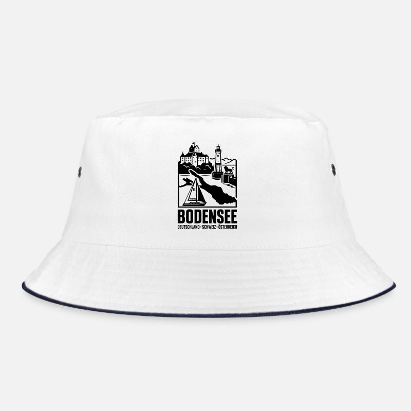 Bodensee Silhouette Wahrzeichen Bucket Hat