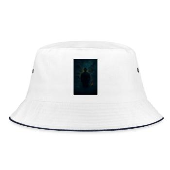 Shadow puzzles in the fog - Bucket Hat - white/navy - Front