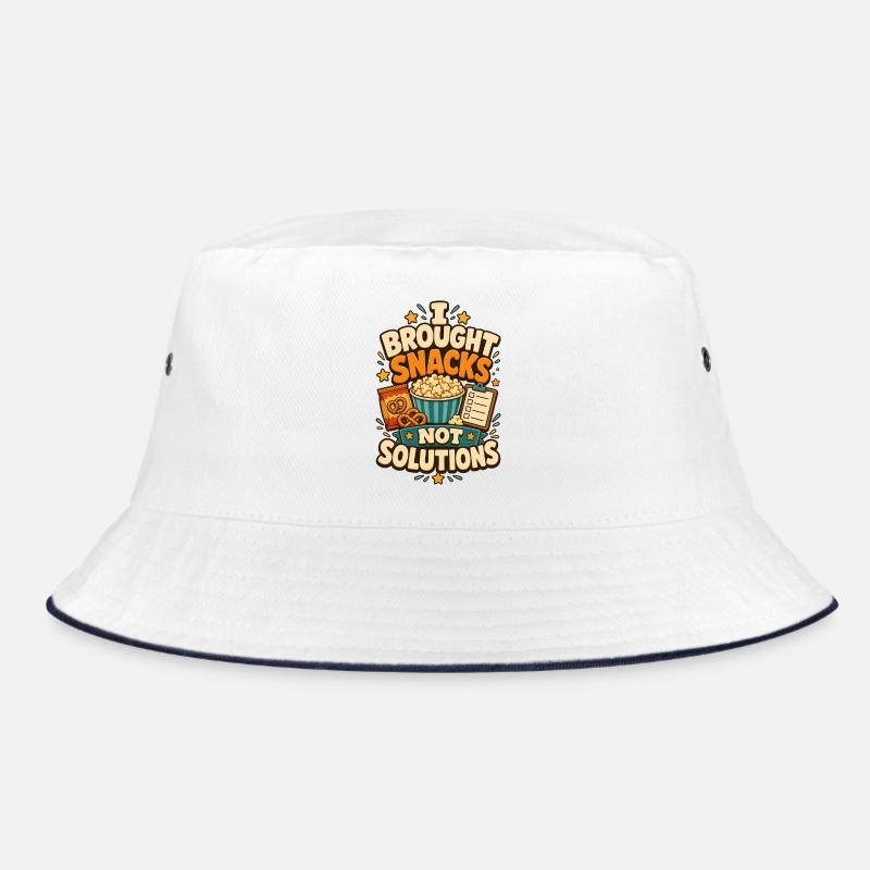 I Brought Snacks Not Solutions Bucket Hat