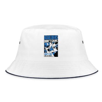 Bad Decisions Great Boulder - Bucket Hat - Weiß/Navy - Vorne