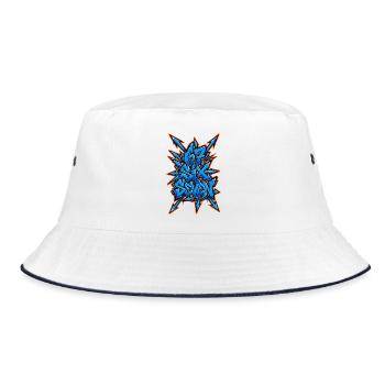 67 Six Seven Meme 6 7 - Bucket Hat - Weiß/Navy - Vorne