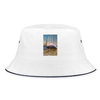Earth Arc Truck Horizon - Bucket Hat - Weiß/Navy - Vorne