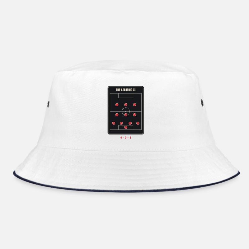 Startelf 4-3-3 Fußballformation Bucket Hat