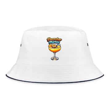 Pornstar Martini Tropical Glow - Bucket Hat - white/navy - Front