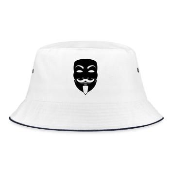 Masque Anonyme - Bob - blanc/marine - Devant