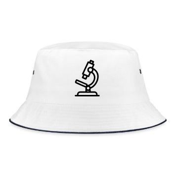 Microscope - Bucket Hat - white/navy - Front