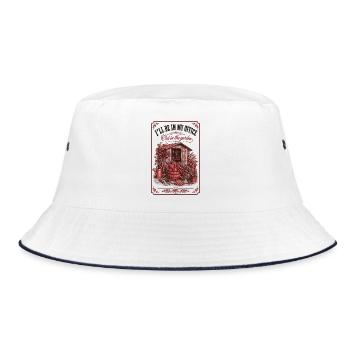 Ill Be In My Office Out In The Garden Gardening - Bucket Hat - white/navy - Front