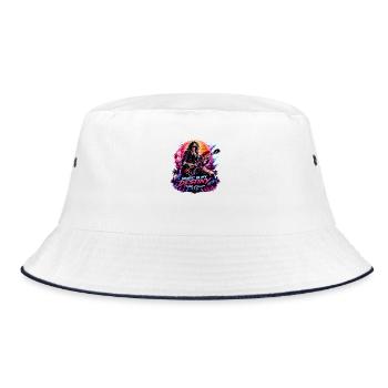 Guitar - Bucket Hat - white/navy - Front
