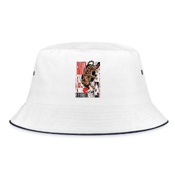 Gravity is Just a Suggestion – Weightless Bengal - Bucket Hat - white/navy - Front
