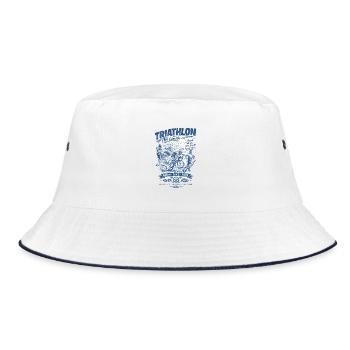 Triathlon Ohne Grenzen - Bucket Hat - Weiß/Navy - Vorne