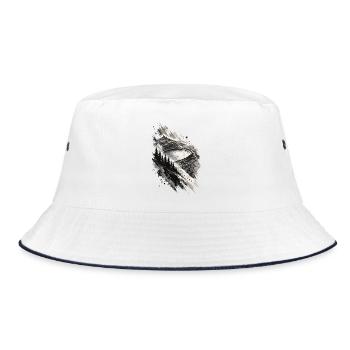 Eifel - Bucket Hat - Weiß/Navy - Vorne