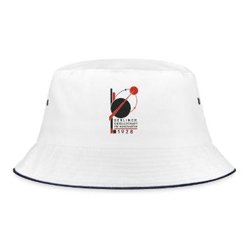Berliner Gesellschaft für Mondfahrten 1928 - Bucket Hat - Weiß/Navy - Vorne