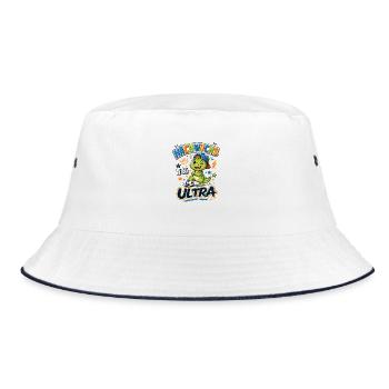 Nachwuchs Ultra - Bucket Hat - Weiß/Navy - Vorne