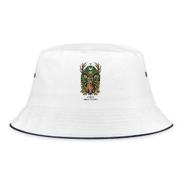TOTEM-Hirschempfindlichkeit - Bucket Hat - Weiß/Navy - Vorne