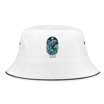 TOTEM DELFIN Harmonie - Bucket Hat - Weiß/Navy - Vorne